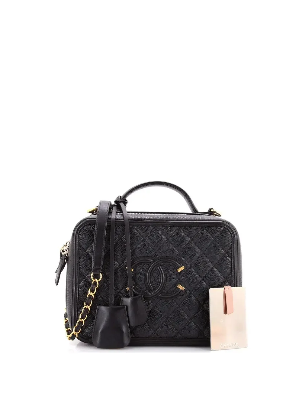 Chanel Filigree Vanity Case Quilted #237503C47B
